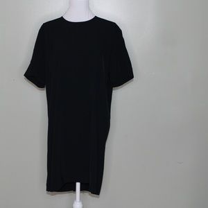 everlane women black zipper dress SZ 12